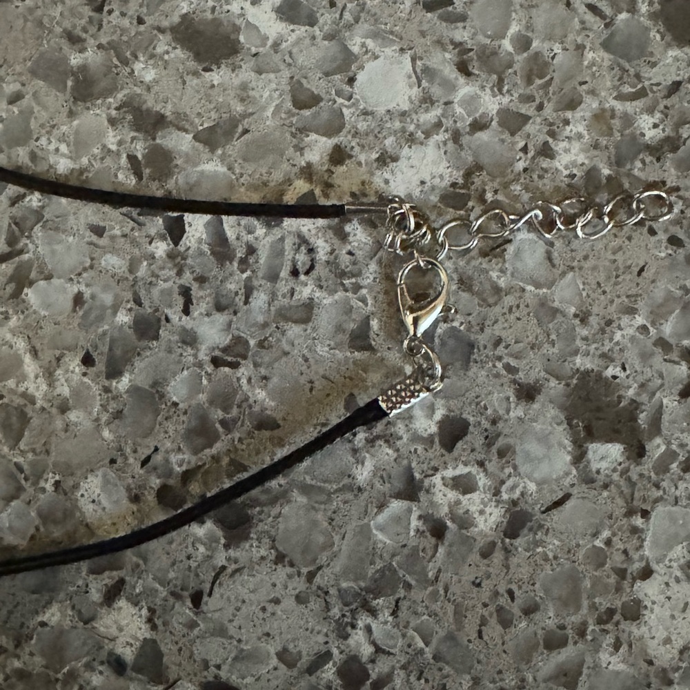 Elegant Gold and Purple Crescent Moon Pendant Necklace - Picture 7 of 8